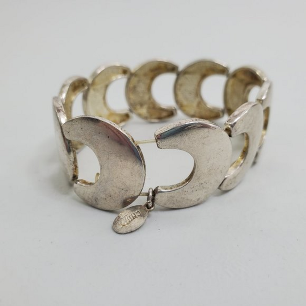 Cookie Lee Bracelet Silver‎ Tone Stretch Geometric